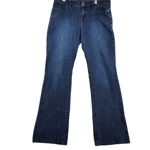 The Limited 312 Jeans Women's Stretch Boot- Cut Mid Rise 5 Pocket Blue 10 - Picture 1 of 12
